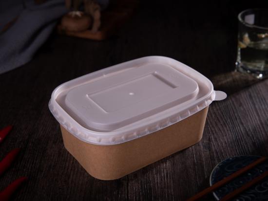 Take Away Fast Food Eco Friendly Salad Bowls With Lid