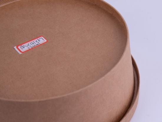 Disposable take away paper salad bowl