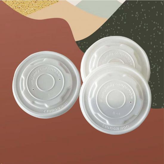 Non-Spill Cpla High Quality Stretch Cup Lids Beverage Cup Lids