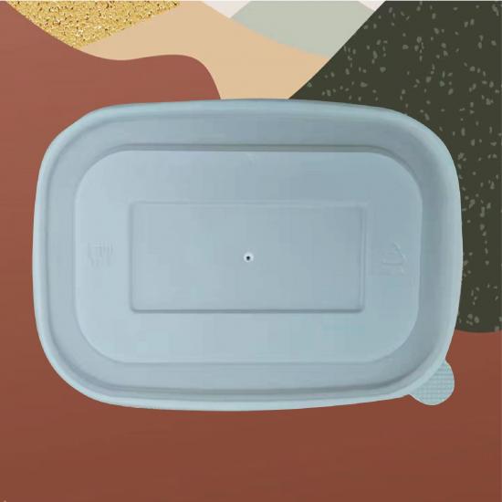 Food Grade Biodegradable Compostable Plastic Lid for Square Bowl PET PP PLA Lid